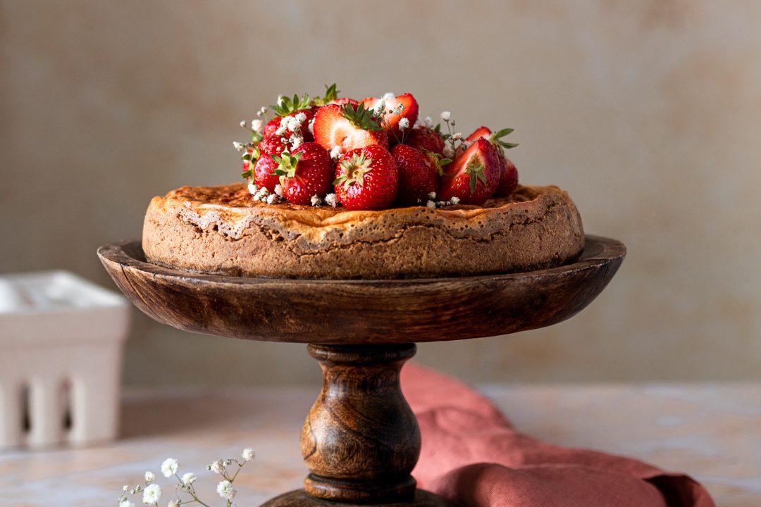 Healthy oven-baked Cheesecake