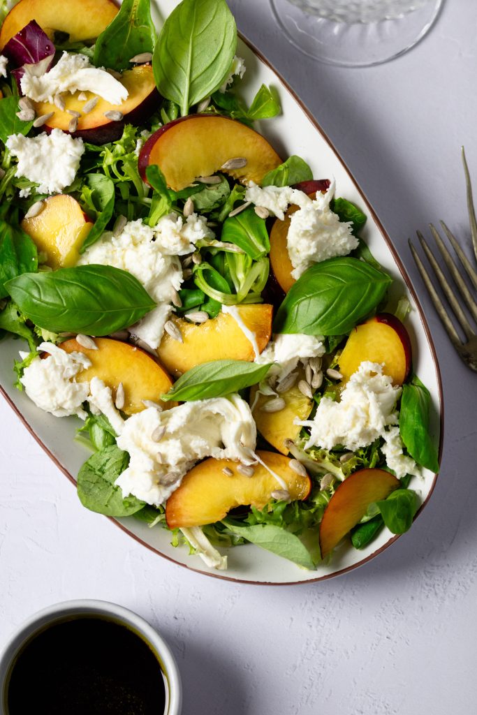 Peach and Mozzarella