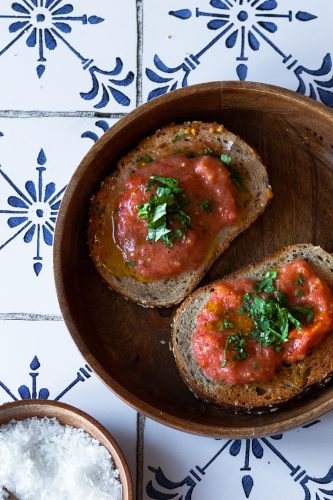 Toasted Bread With Tomato And Oregano (Pack Of 4