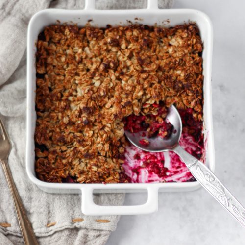 Berry crumble